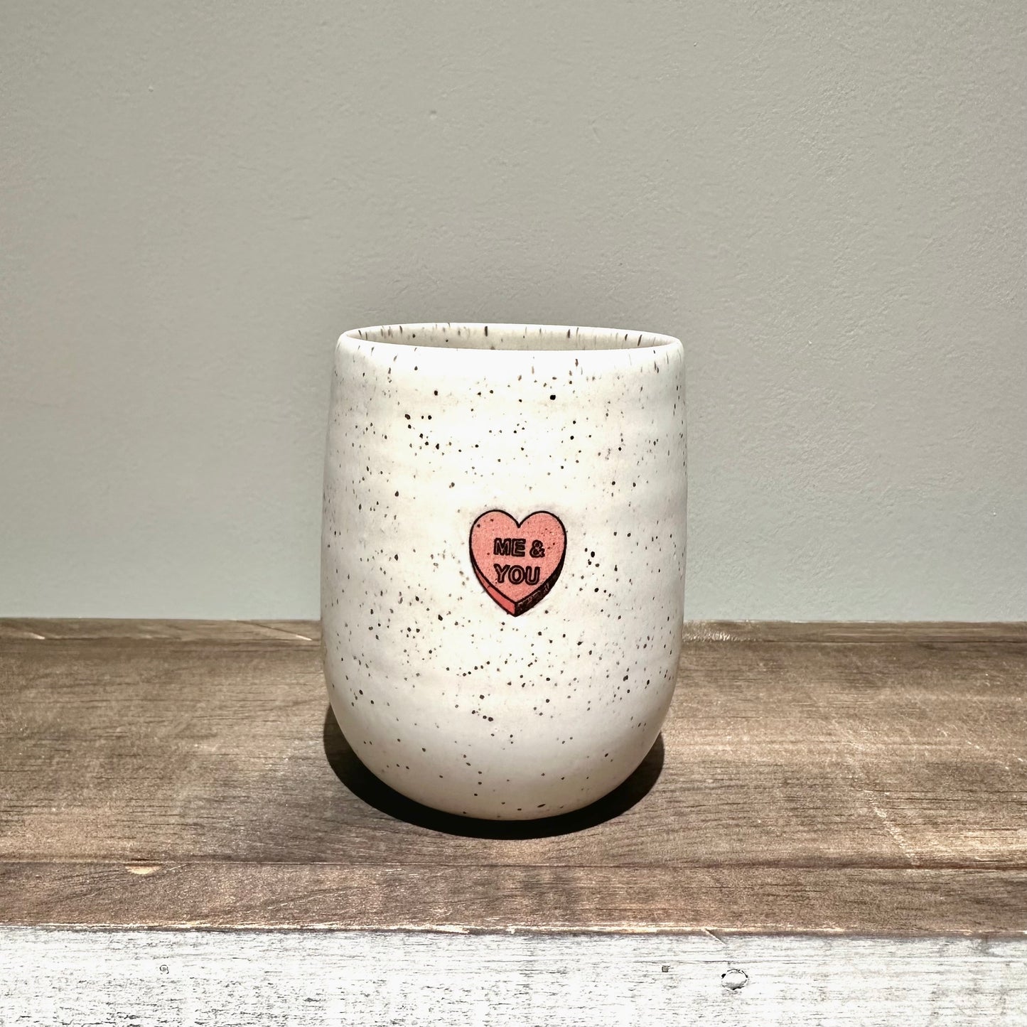 Candy Conversation Heart tumbler
