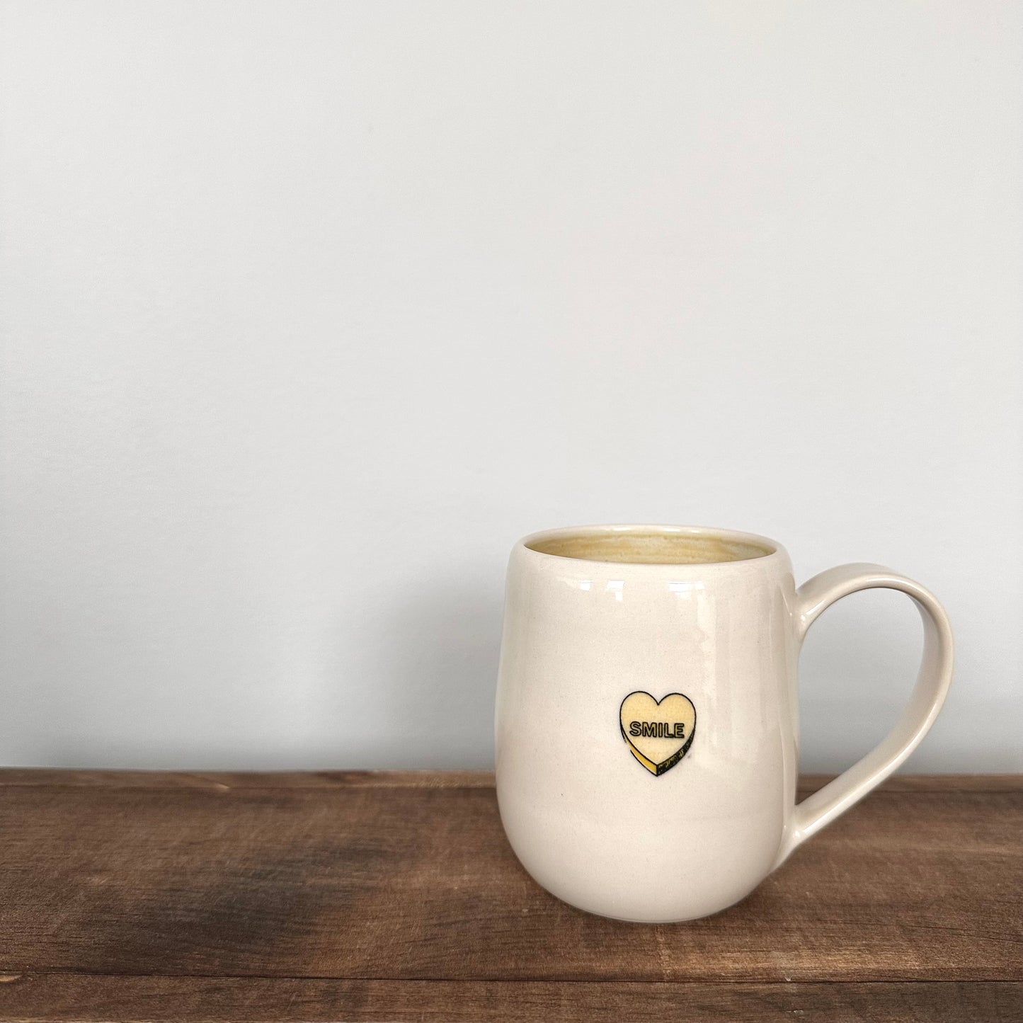 Single Candy Heart porcelain mug