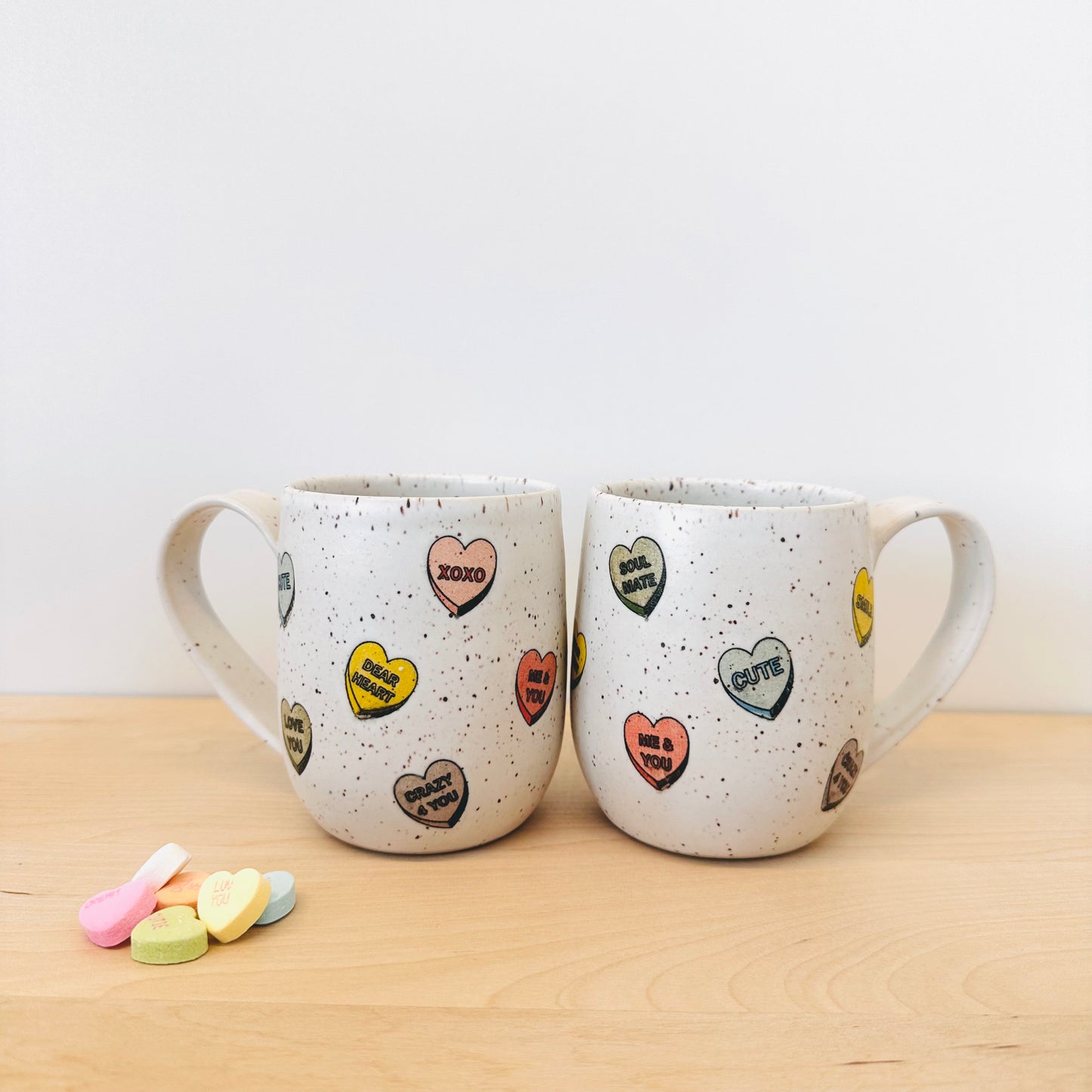 Candy Conversation Hearts mug