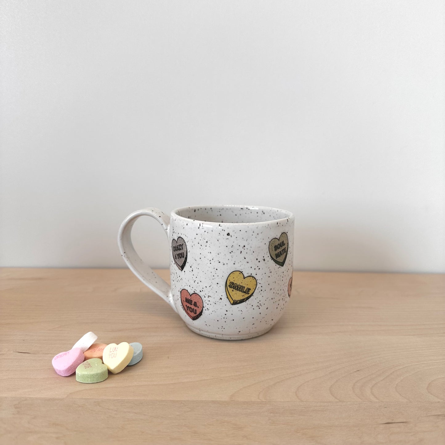 Mini Candy Conversation Hearts mug