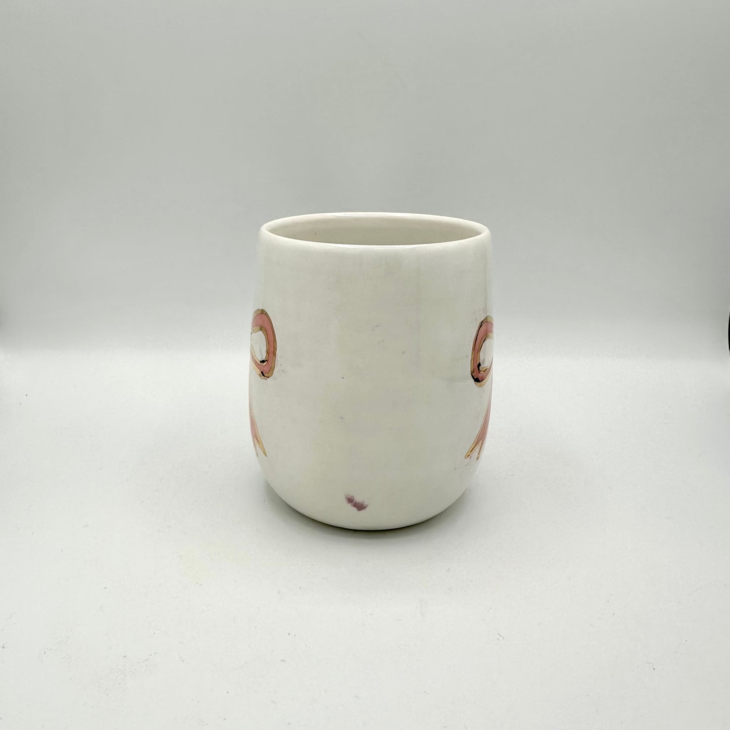 Pink Bow mug with 22K gold trim (Second)