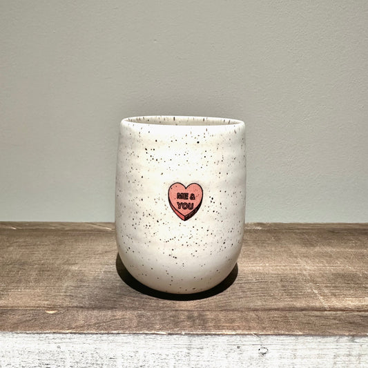 Candy Conversation Heart tumbler